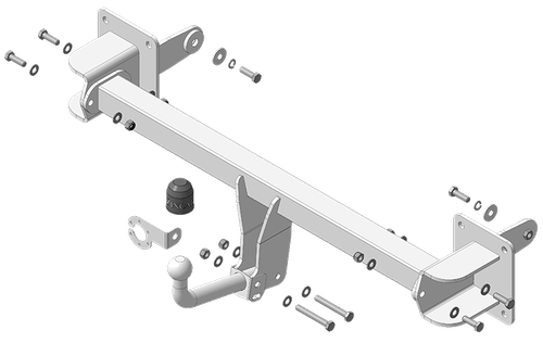 Фаркоп ZincaR с унив. элект. Smart для Mercedes-Benz GLS, GLE W-167 2019- (ОЦИНКОВАННЫЙ) арт.ZM201A