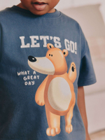 Пижама для мальчика Next AJ0-533, 2 шт., Коричневый, Синий