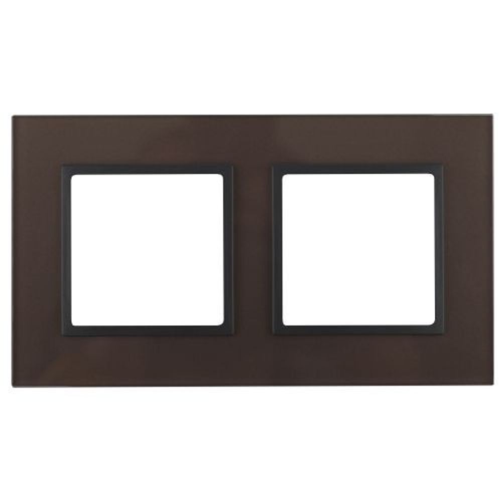 Рамка 2-м 14-5102-13 стекло Elegance бронза+антрацит ЭРА Б0034493 Рамка 2-м 14-5102-13 стекло Elegance бронза+антрацит ЭРА Б0034493
