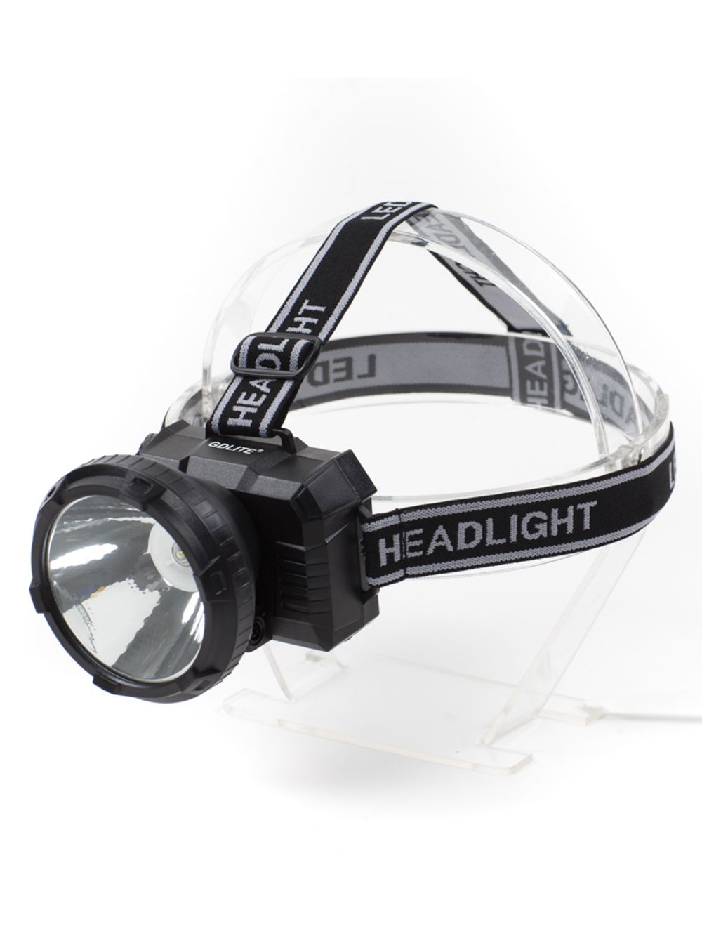 Фонарь аккум. налобный GDLITE GD-212D 1W Led