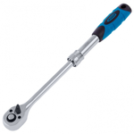 Ключ телескопический трещоточный 3/8, 215-315 мм, CrV, хромированная, двухкомпонентная рукоятка Gross