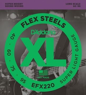 Струны для бас-гитары D'ADDARIO EFX 220