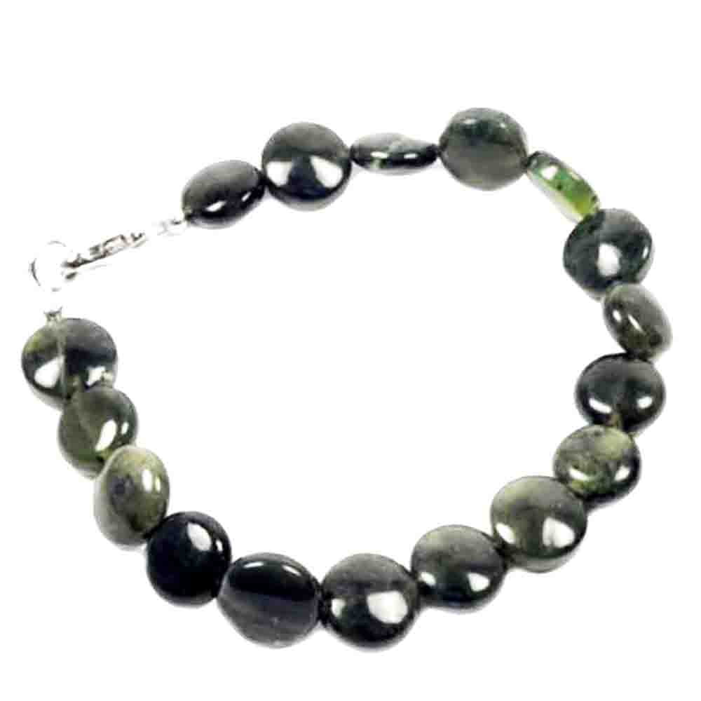 Браслет "Драже 10" нефрит темный