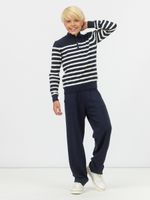 Джемпер поло для мальчика AT116 сине-белый