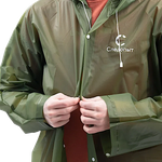 Плащ-дождевик Следопыт PF-RC-15 80х131см на кнопках с капюшоном цв.Army Green -