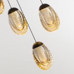 Подвесной светильник MD25090022-5A matt black/champagne