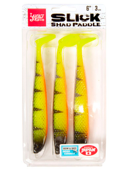 Виброхвосты LJ 3D Series SLICK SHAD PADDLE 6.0in (15.20)/PG14 3шт