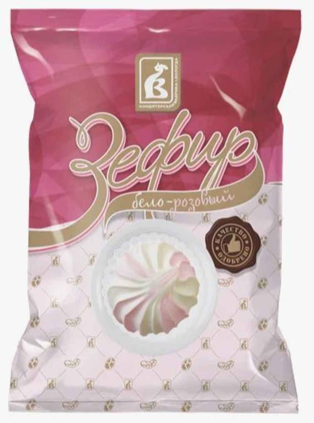 Зефир неглазированный Бело-розовый, 250 г