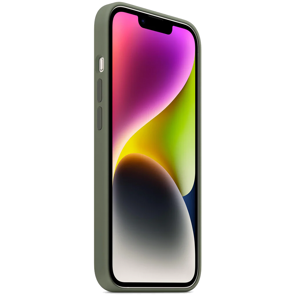 Силиконовый чехол с поддержкой MagSafe Apple Silicone Case для iPhone 14, Olive (Оливковый)