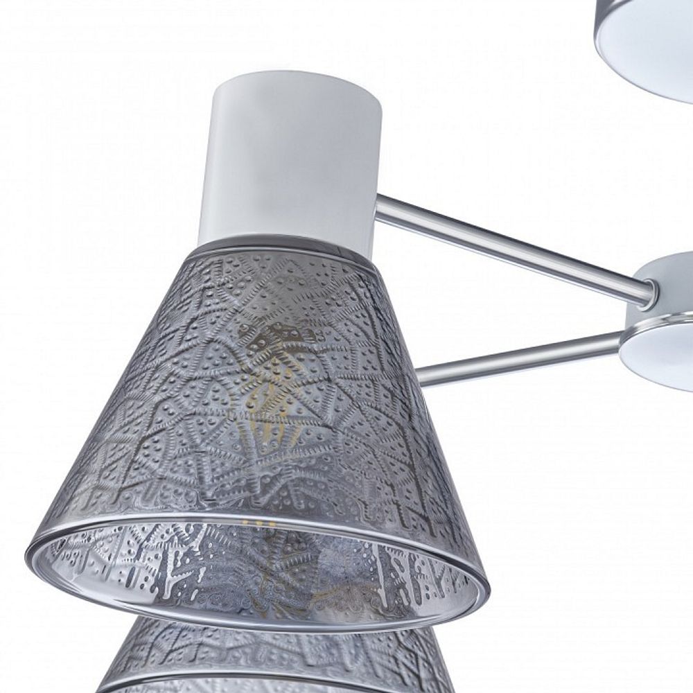 Люстра на штанге Arte Milano Napoli-322408 322408/5 CR+WH