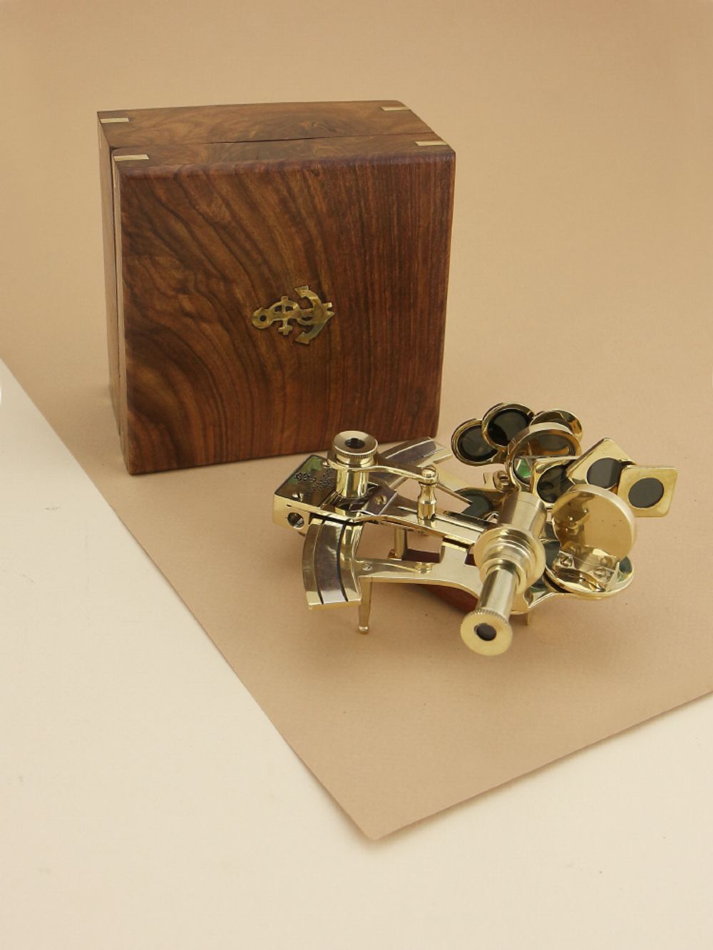 Nautical Морской секстант в деревянном футляре