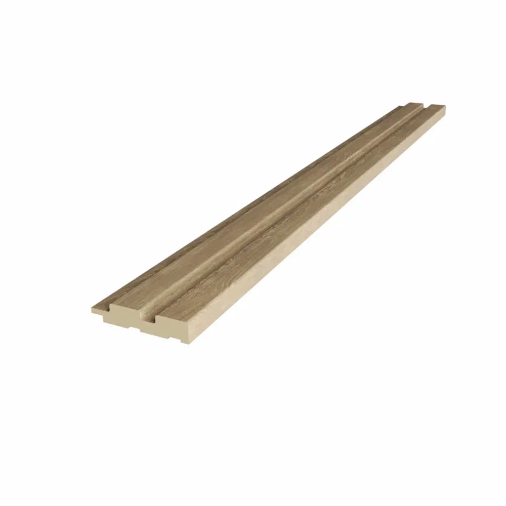 Стеновая панель реечная финишная Альберо, Эко-шпон Дуб натуральный, 78*16*2750 мм