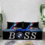 Бескаркасный диван кровать раскладной "BMW Boss"