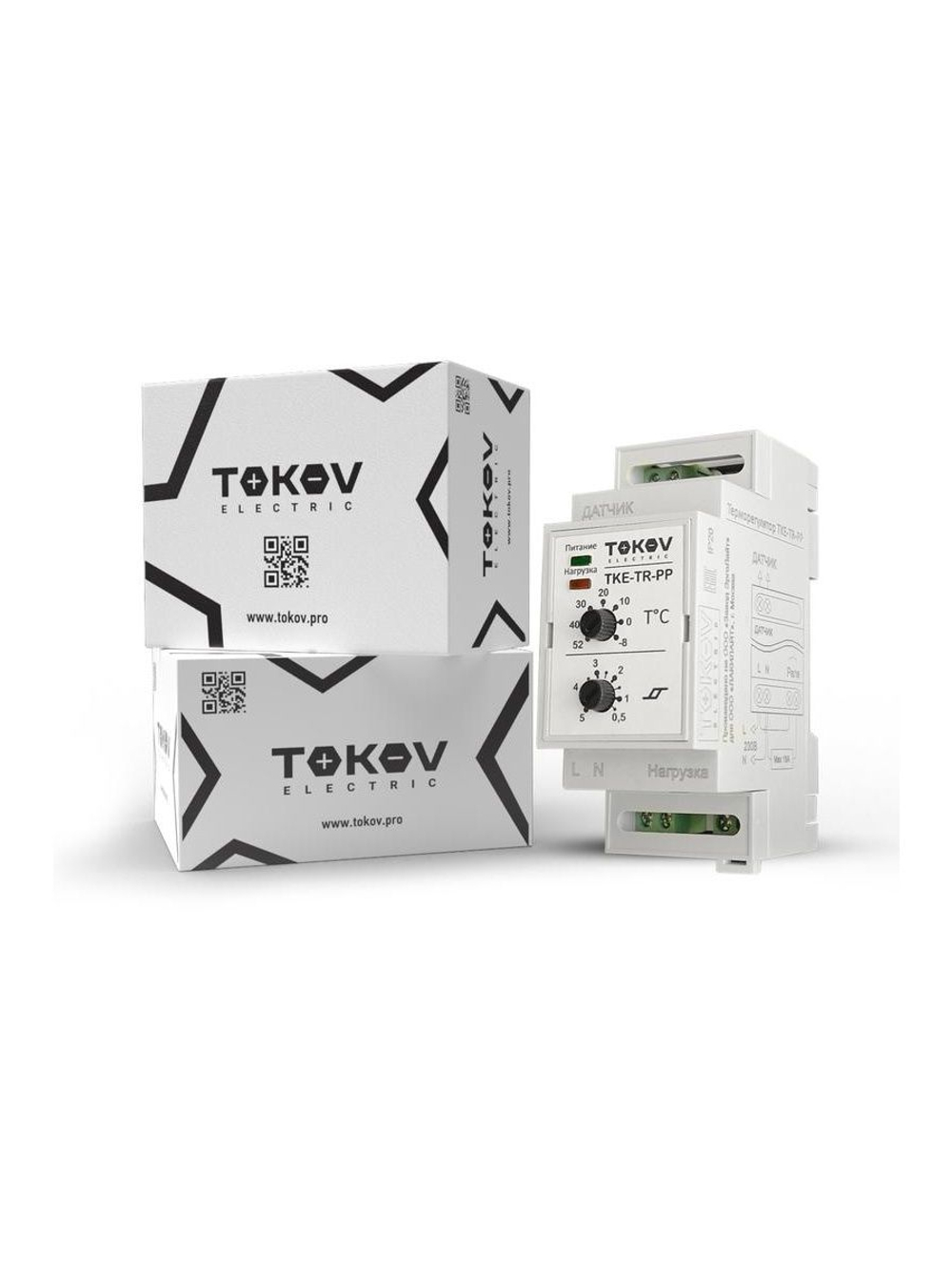 Термостат механический для обогрева труб на DIN-рейку Tokov Electric TKE-TR-PP