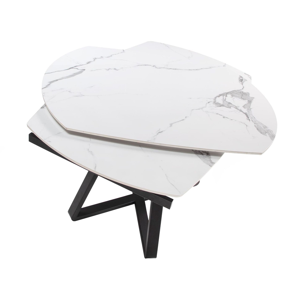 Обеденный стол Angel Cerda D2055BB /1096 из керамики и черной стали