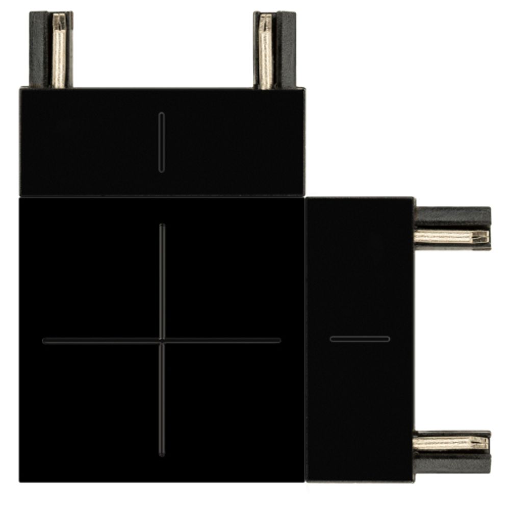 Коннектор питания ЭРА TRM-S5-CC BK для магнитного шинопровода угловой черный для системы S5 | Магнитный шинопровод и аксессуары