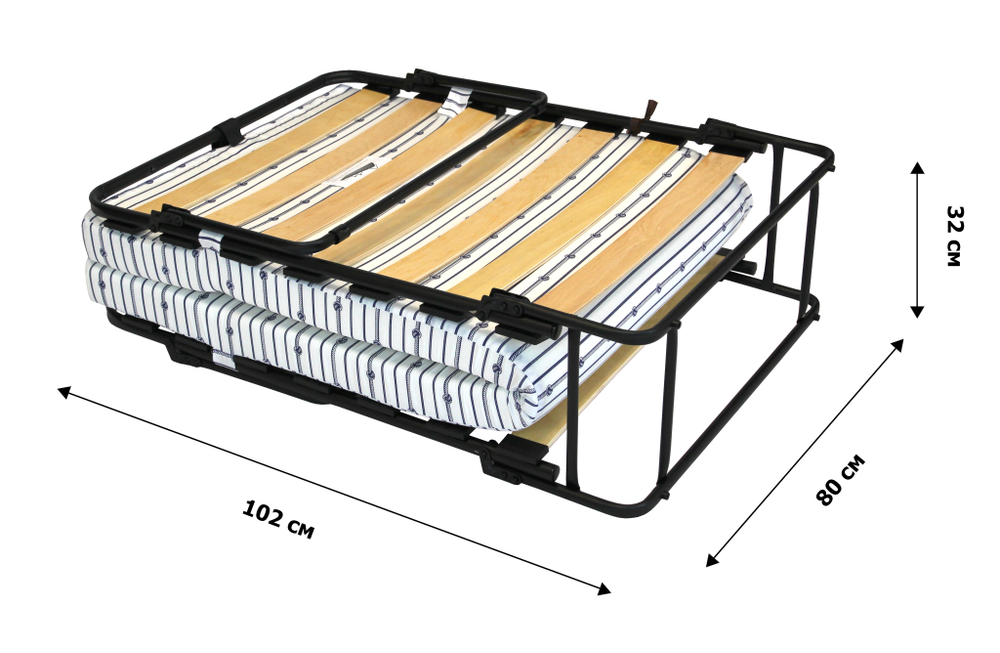 Кровать -тумба Валлетта арт.с816/72 (цвет ткани белый рис.веревка (1 шт.в уп.)