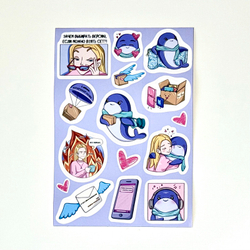 Сет с Кики стандартный [значок + стикерпак]