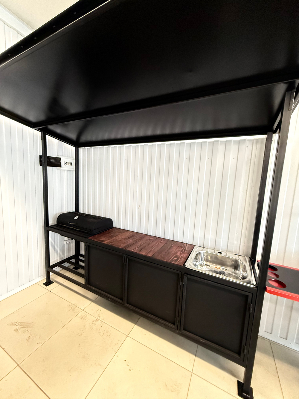 Мангальная зона Шашлычник с мойкой 5 мм