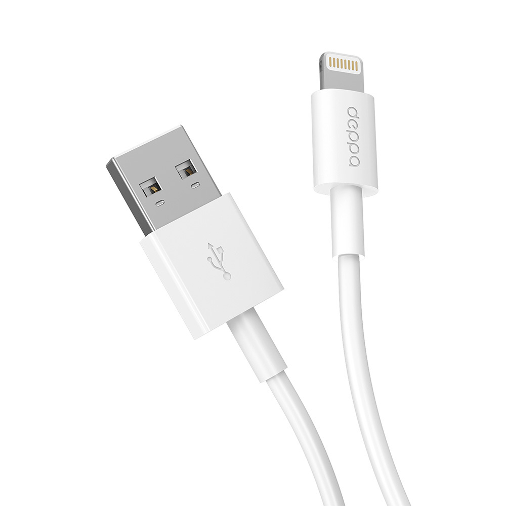 Дата-кабель USB - Lightning, 2м, 2A, белый