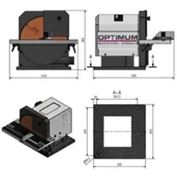 Точильный станок Optimum OPTIgrind GZ 20DD