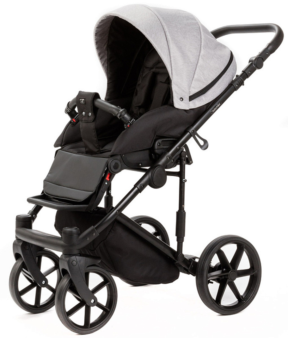 Детская коляска Adamex Locco Light 2 в 1 LL-TK01 TIP (СВЕТЛО-СЕРЫЙ)