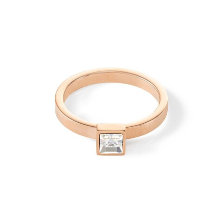 Кольцо Coeur de Lion Crystal-Rose gold 18 мм 0501/40-1822 56 размер 17,8