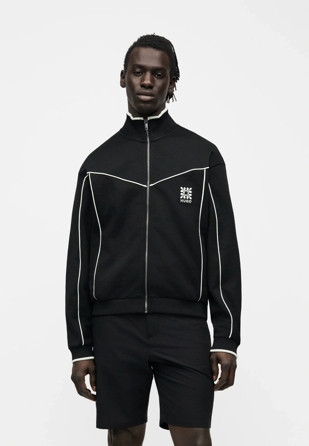 Толстовка на молнии Hugo - Black