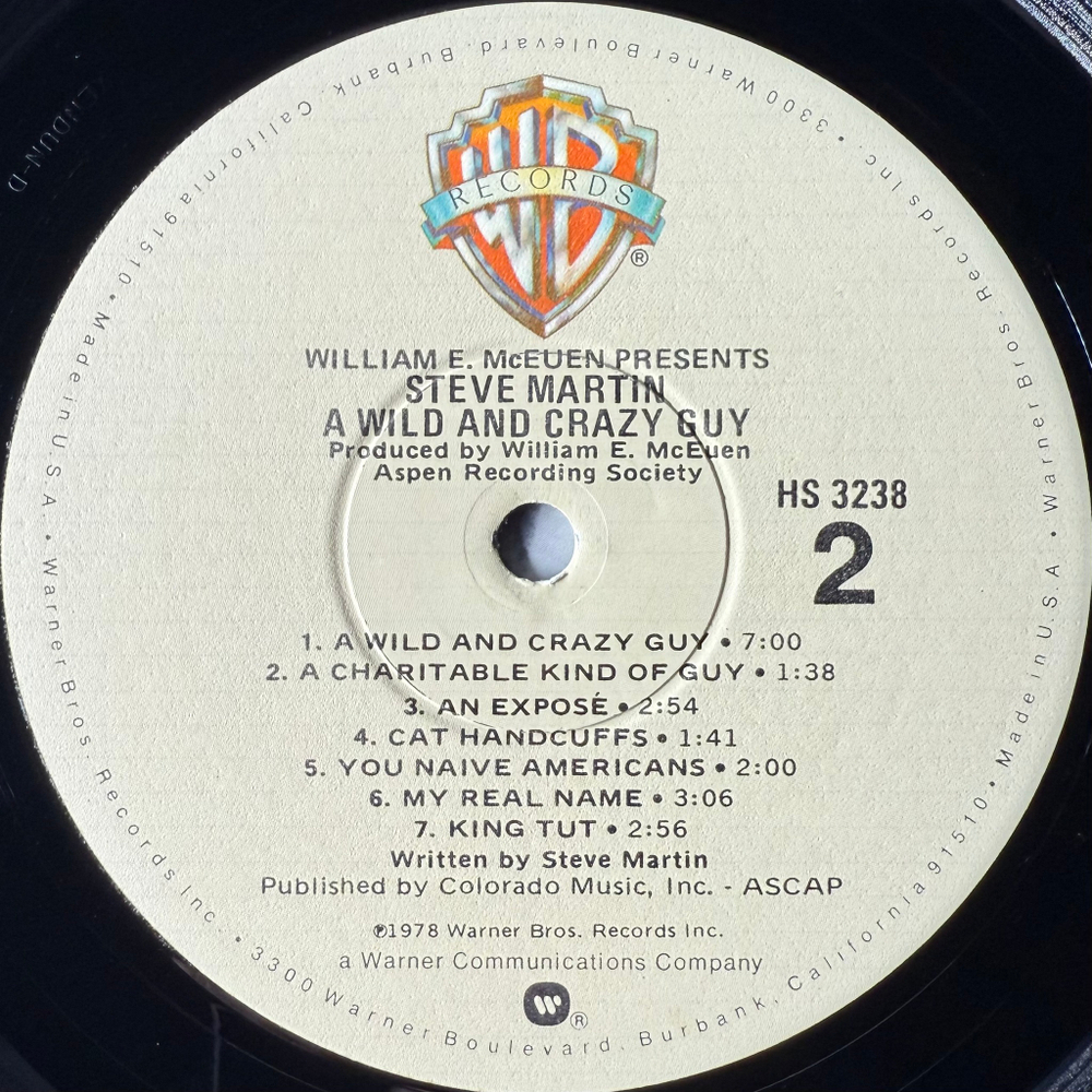 Виниловая пластинка Steve Martin ‎– A Wild And Crazy Guy LP