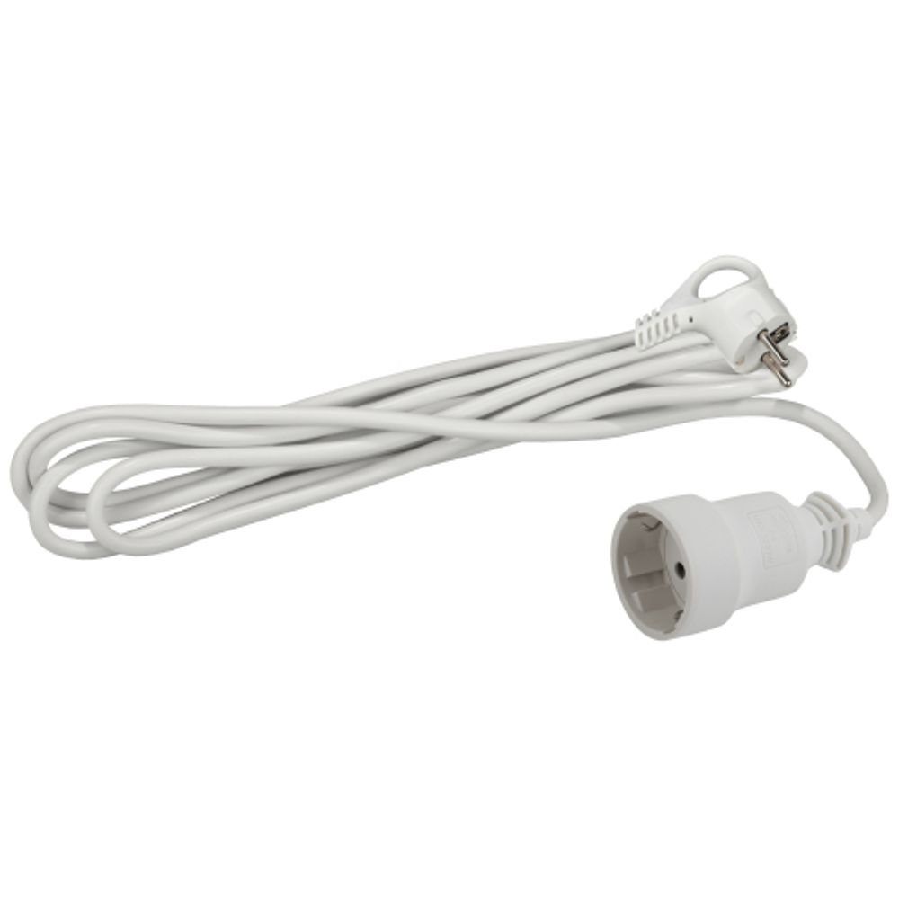 Удлинитель электрический ЭРА UX-1е-5m с заземлением 1 розетка 5м ПВС 3x0,75мм2 10А | Бытовые удлинители