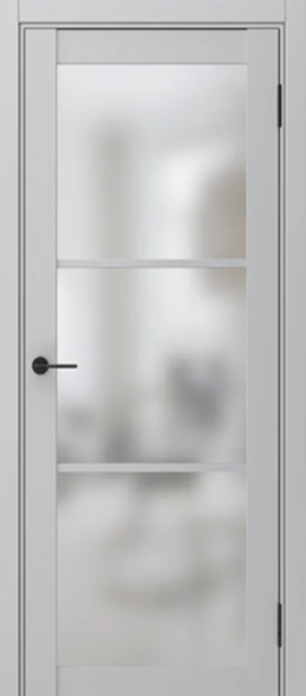 Межкомнатная дверь Фрамир Canva 3 PO Сатинат Скай софт