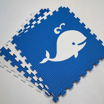 Мягкий пол "Моряк" 500x500x10 мм 45 шор