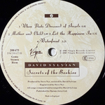 David Sylvian ‎– Secrets Of The Beehive (Англия 1987г.)
