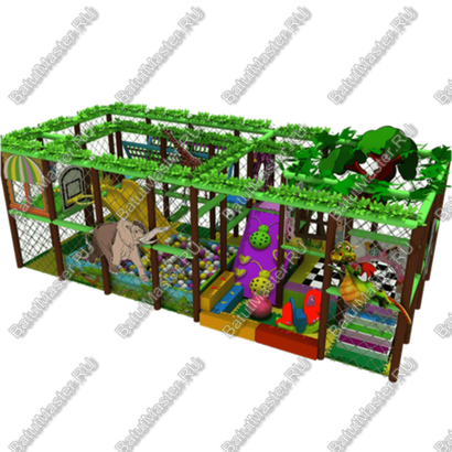Детский игровой лабиринт "Праздник джунглей" HAS-SH32-02