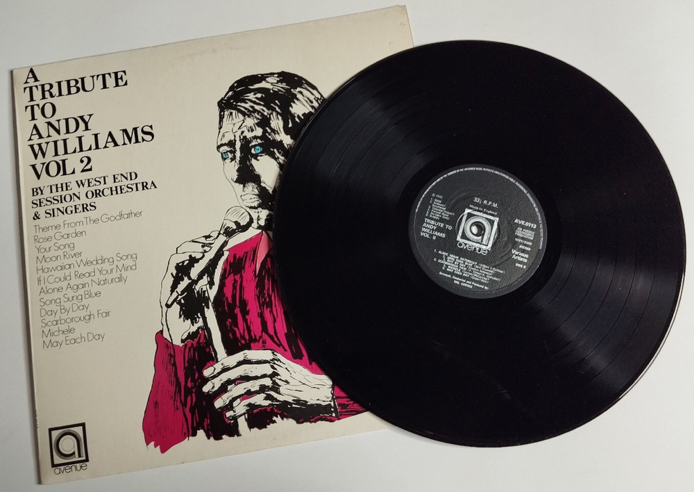 Винтажная виниловая пластинка LP A Tribute To Andy Williams Vol.2 (UK 1972)