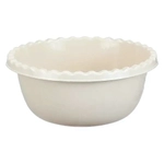 Миска круглая 8л. Белый ротанг 0,14,355х0,355м (комплект 20 шт)