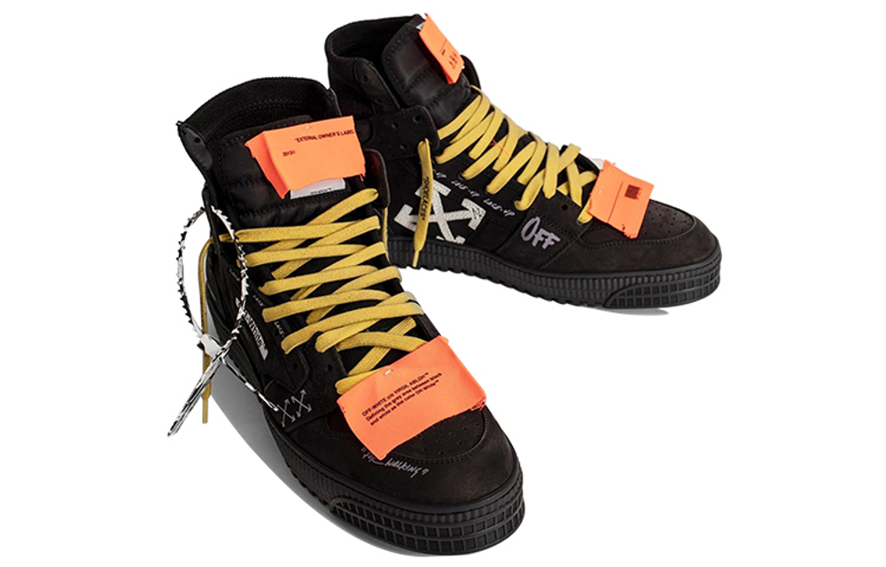 OFF-WHITE Off-Court 3.0 fashion sneakers men's black orange yellow