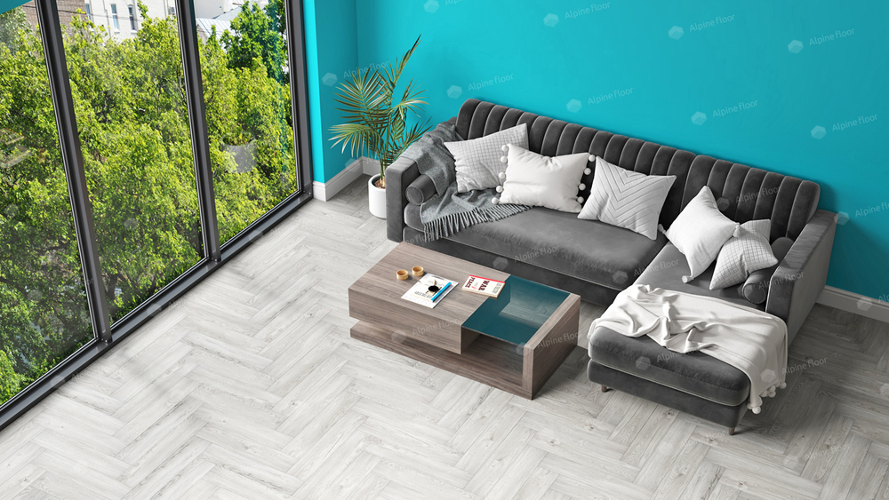 LVT плитка Снежный ECO 16-11