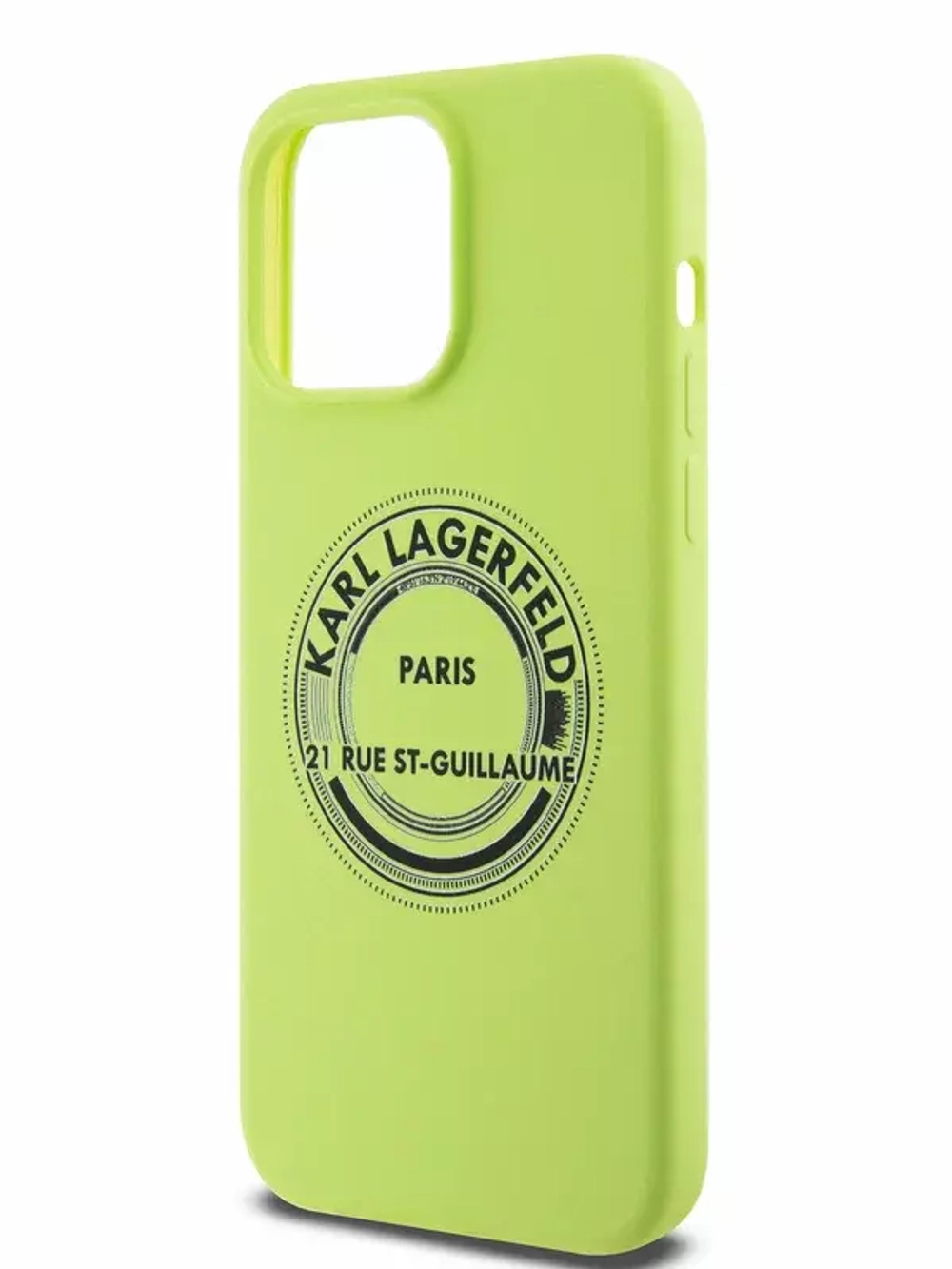 Чехол Karl Lagerfeld Liquid Silicone Round Logo для iPhone 15 Pro Max Green (Зелёный)