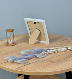 Фоторамка пластиковая 10х15 см, белый, без фактуры, арт. 1015.144274