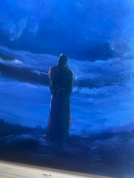 Картина маслом на холсте "Искатель" 75х75 см. Деревянный подрамник. Художник Наталия Осадчук