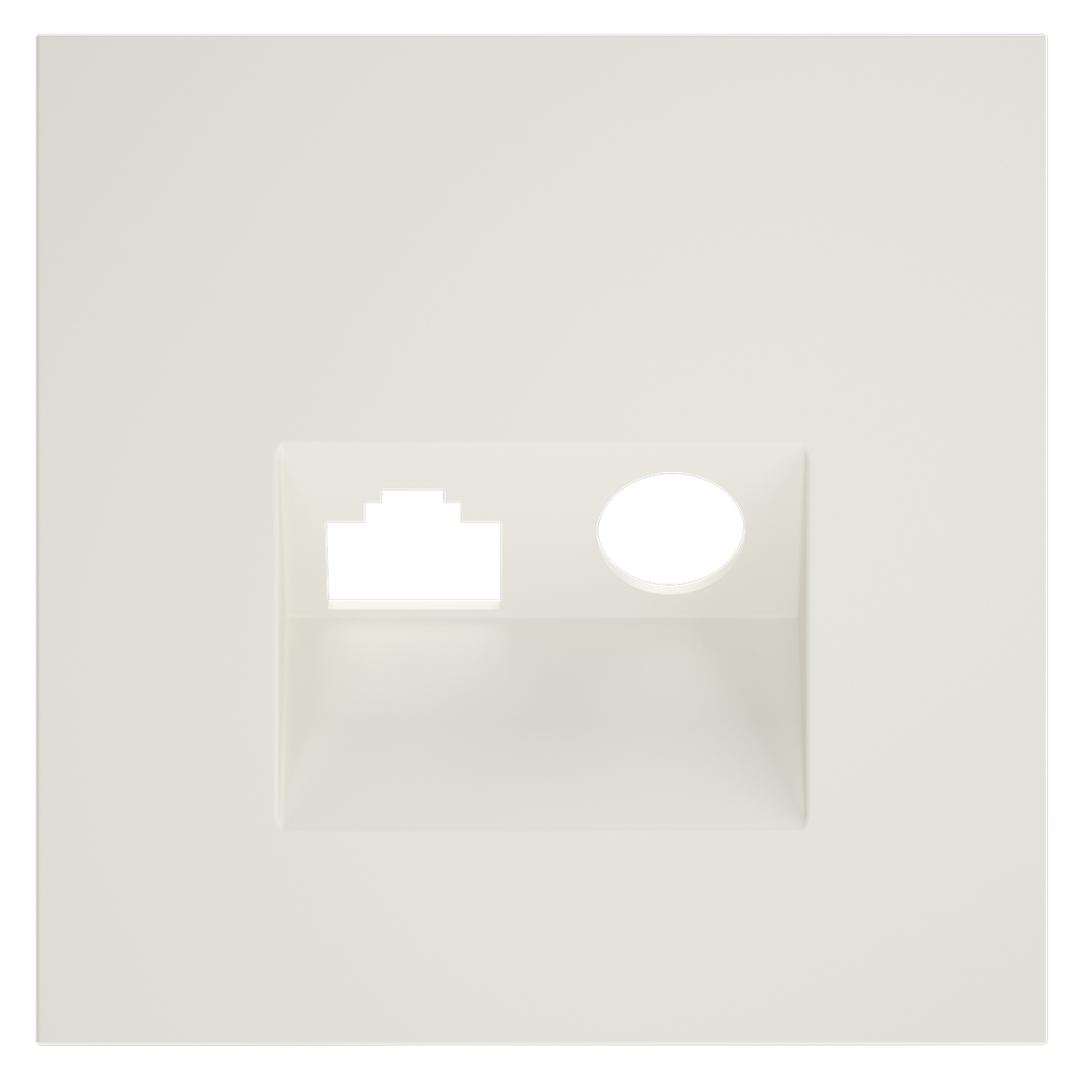 Накладка для розетки TV+RJ45 кат. 6, S70 (хлопок)