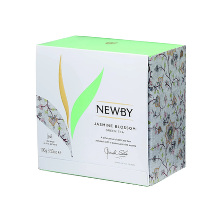 Чай зеленый с жасмином в пакетиках Newby Jasmine Blossom, 50 пак