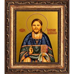 Владимир Цедринский, священномученик пресвитер. Икона на холсте.