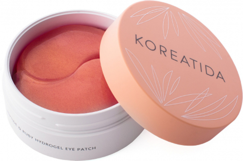 Патчи с пептидами и рубиновой пудрой Koreatida Peptide & Ruby Hydrogel Eye Patch, 60 шт