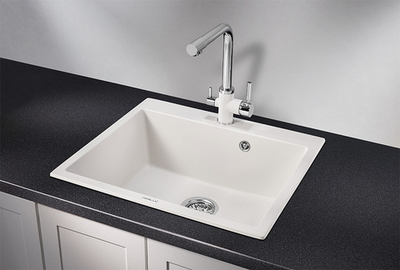 Granula 6001, АРКТИК (БЕЛЫЙ), кухонная мойка, кварц