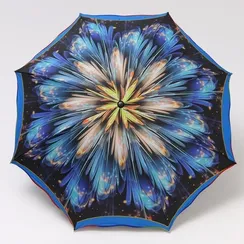 Зонт механический «Цветок», 4 сложения, 8 спиц, R = 47 см, рисунок МИКС