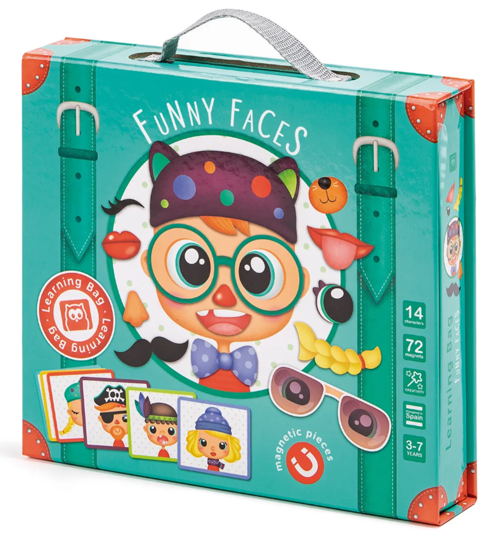 Детская головоломка "Магия магнитов", пазл "Смешное лицо"