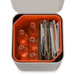 Контейнер для мусора с двумя баками totem compact, 40 л, белый