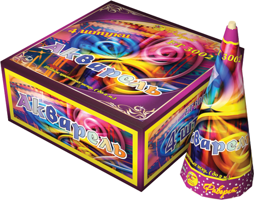 Фонтан "Акварель" 30 секунд / 3 метра / 2 эффекта